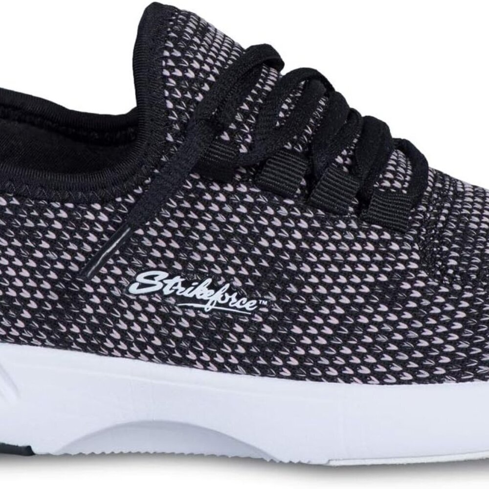Women's Athletic Bowling Shoes Mesh Leather Sole Lace-up Lightweight Comfort - Picture 2 of 5